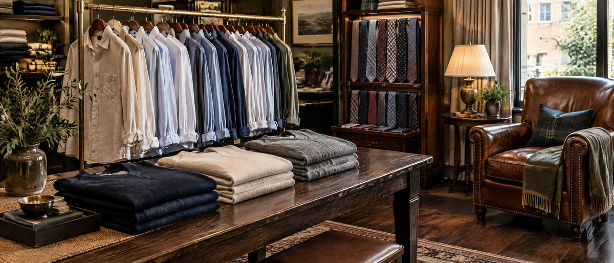Men's shirts, sweaters and ties at Fifth Avenue Men's Wear