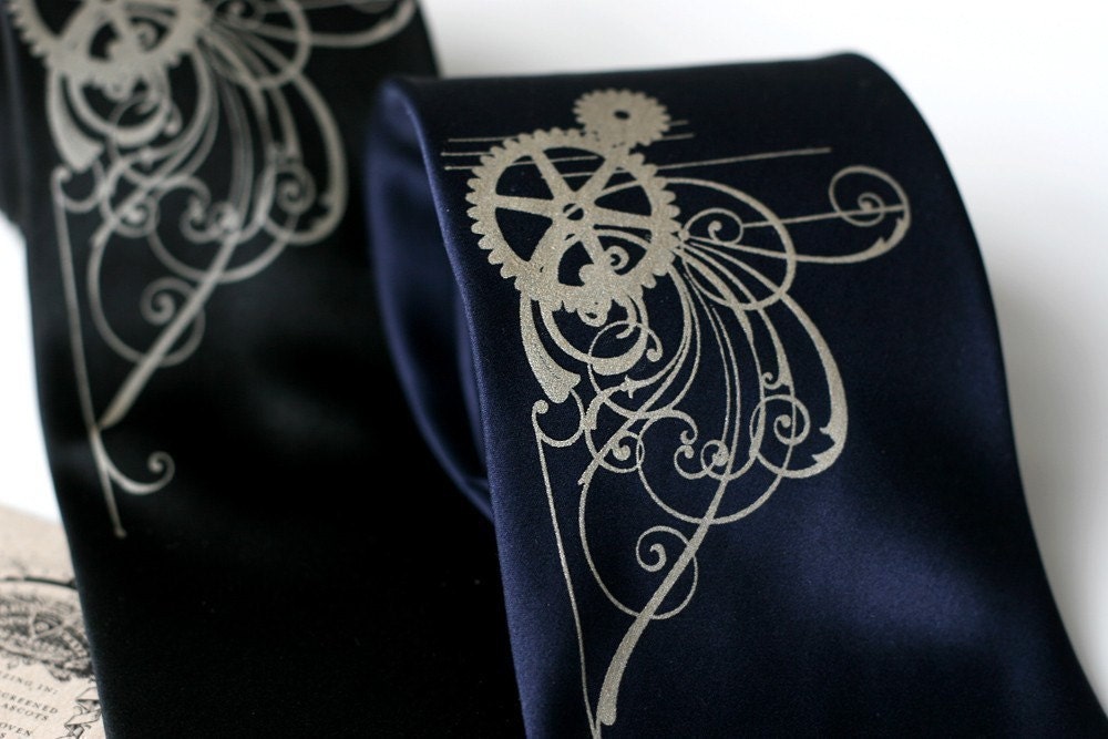 Grant Blue Silk Tie — view 2