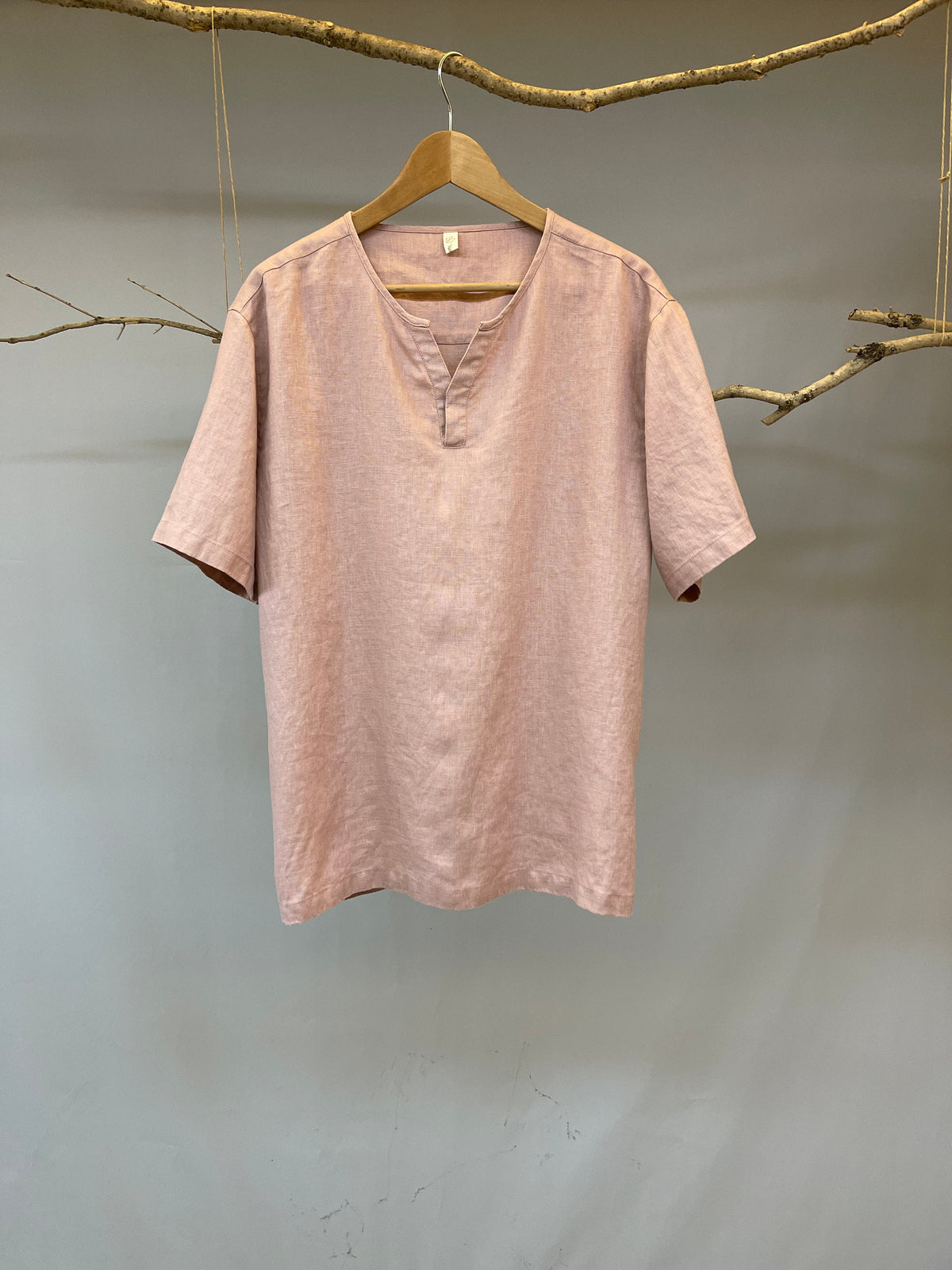 Oliver Orange Linen Shirt — view 2