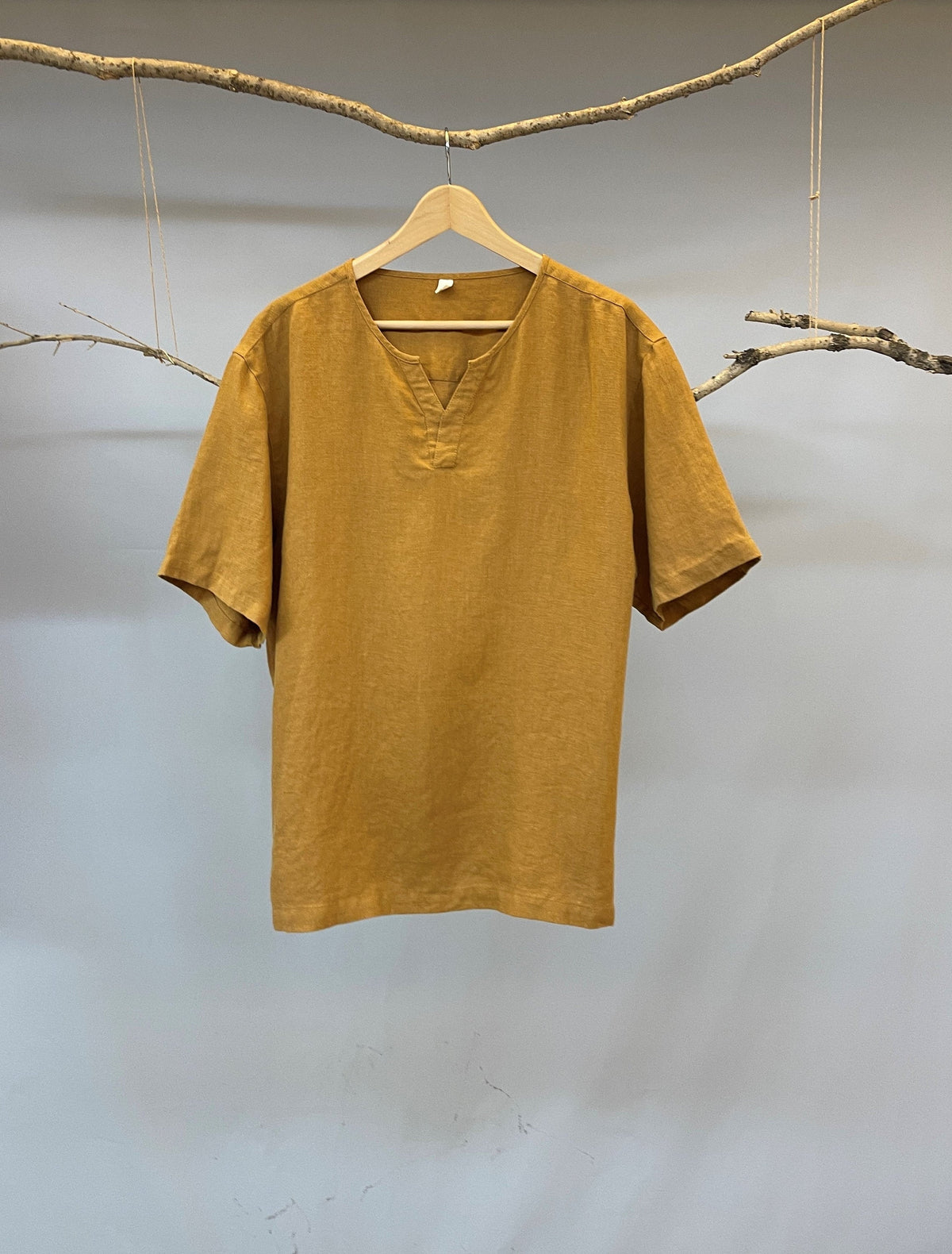 Oliver Orange Linen Shirt — Fifth Avenue Menswear