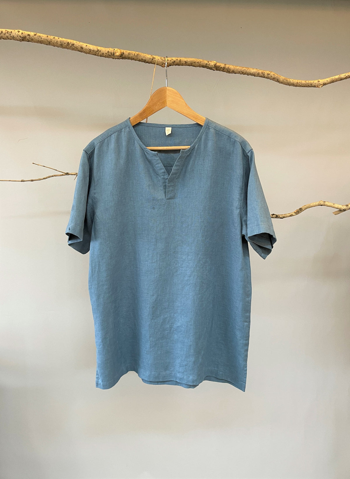 Oliver Orange Linen Shirt — view 4