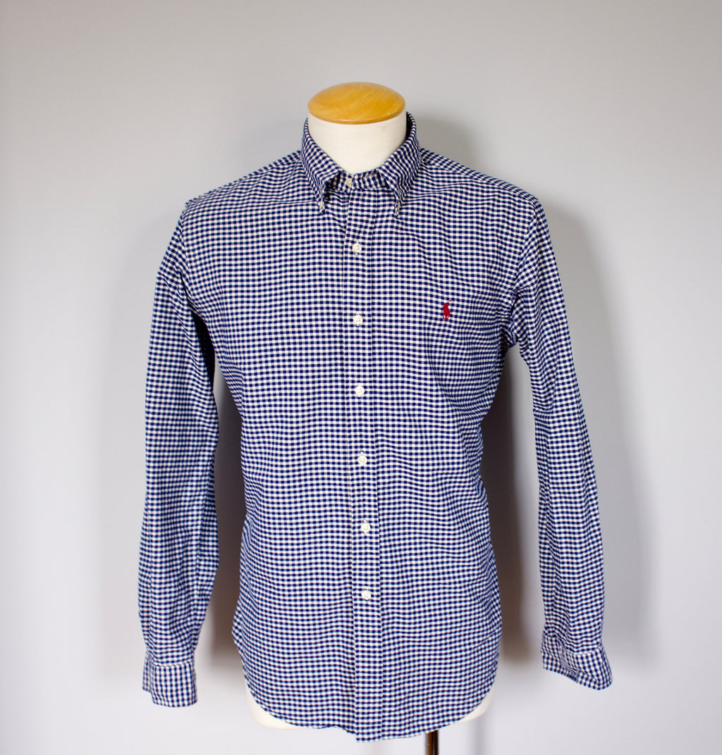 Elliot Gingham Cotton Button-Down Oxford Shirt — view 4