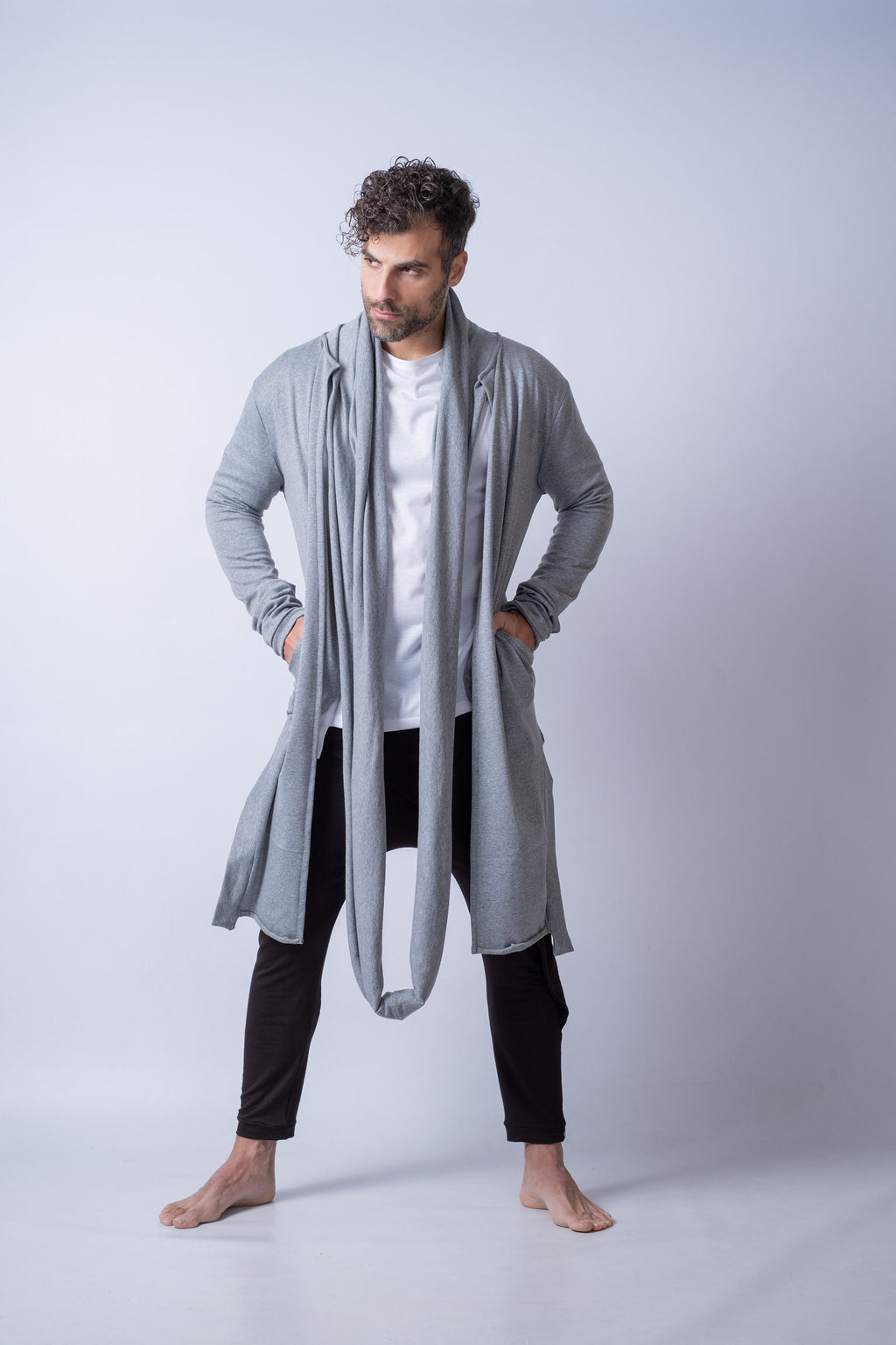 Emmett Navy Cotton Cardigan — view 6
