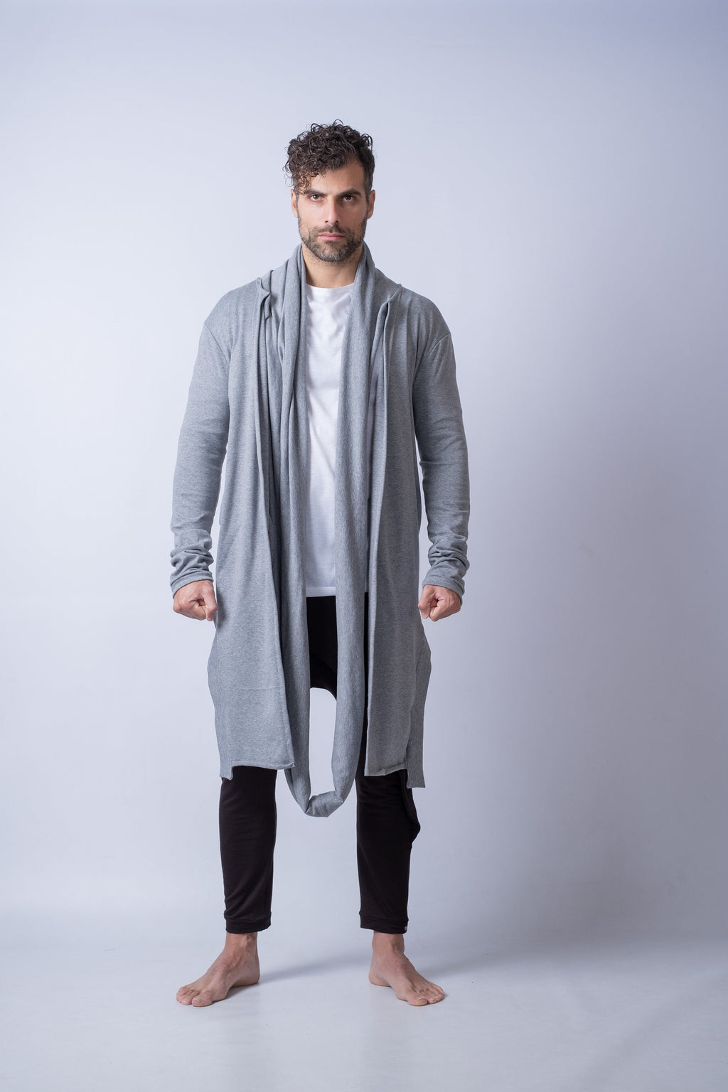 Emmett Navy Cotton Cardigan — view 5