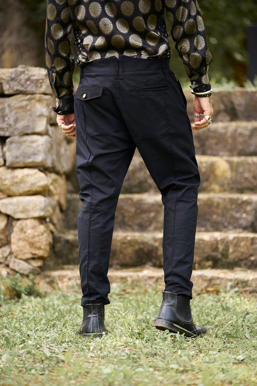 Conrad Black Velvet Chinos — view 3