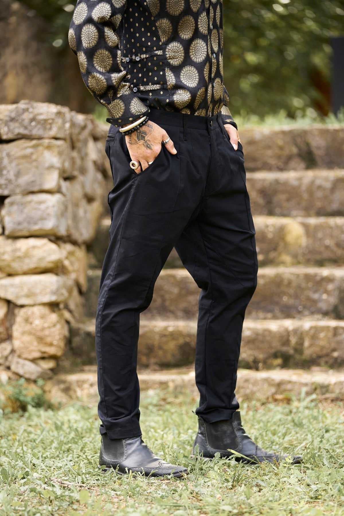 Conrad Black Velvet Chinos — Fifth Avenue Menswear