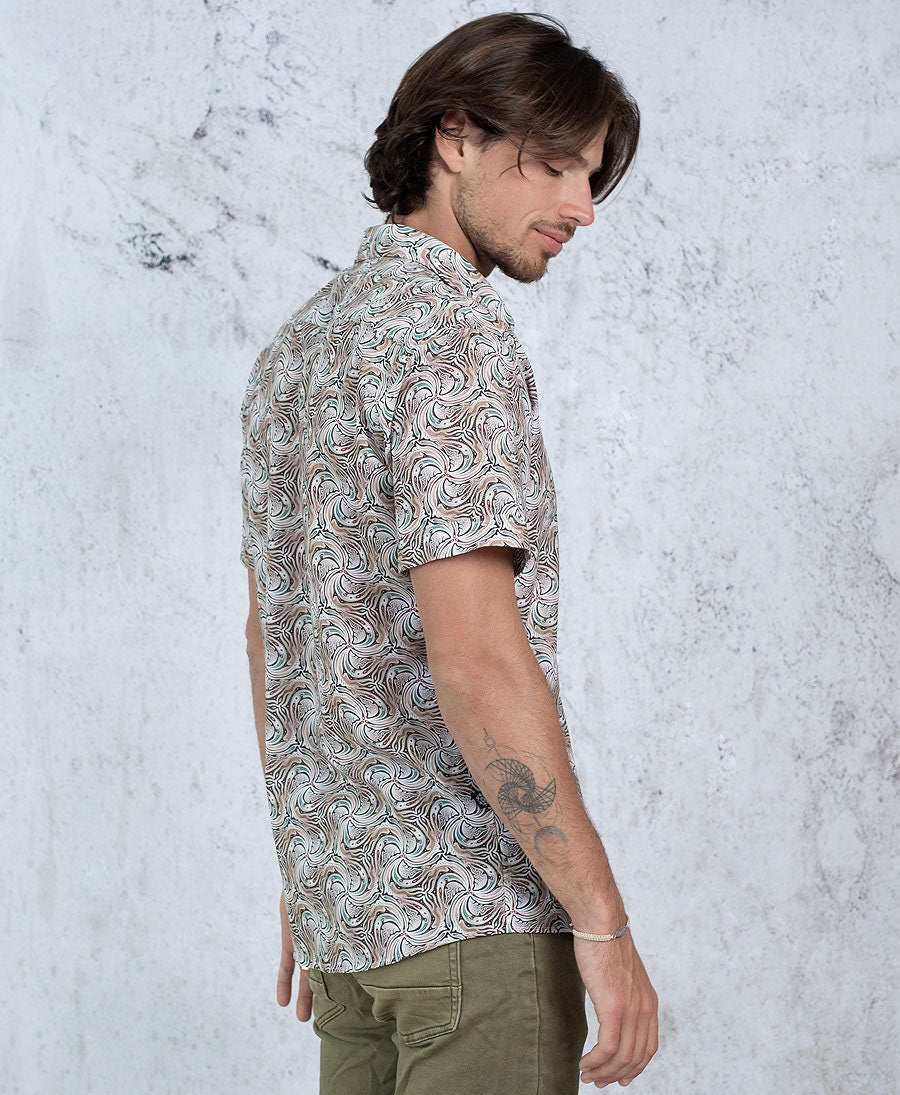 Silas White Cotton Button-Down Oxford Shirt — view 6