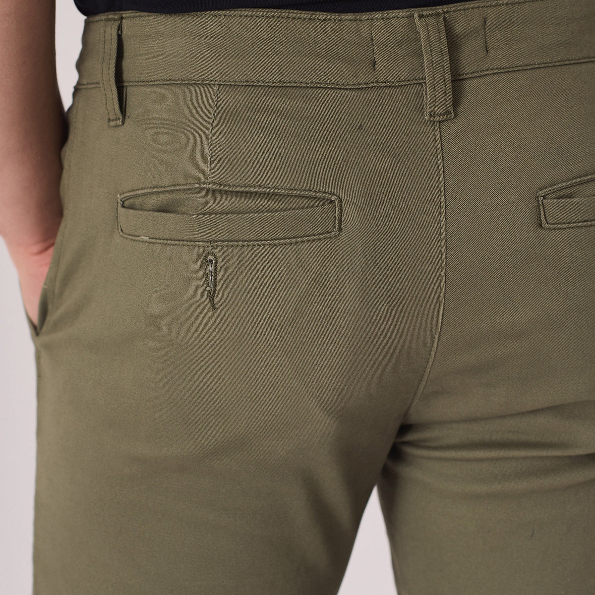 Lawson Olive Cotton Chinos — view 5