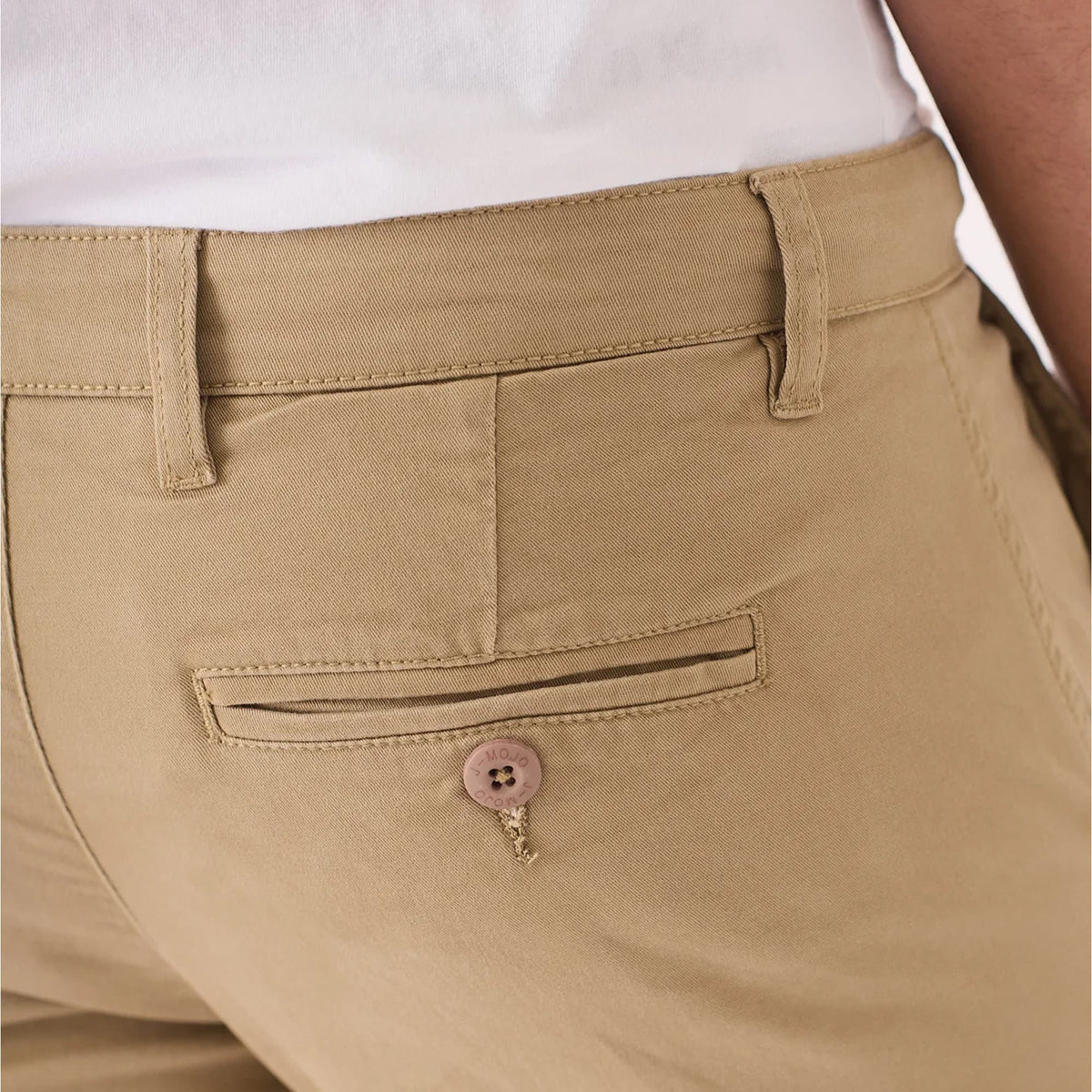 Parker Beige Cotton Chinos — view 4