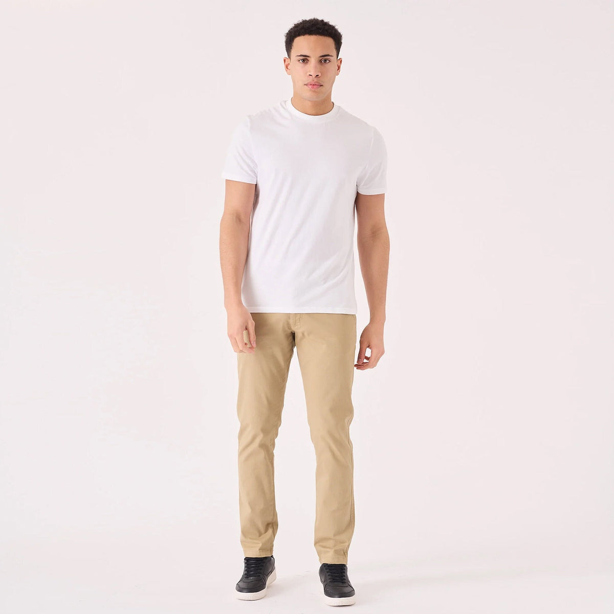 Parker Beige Cotton Chinos — Fifth Avenue Menswear