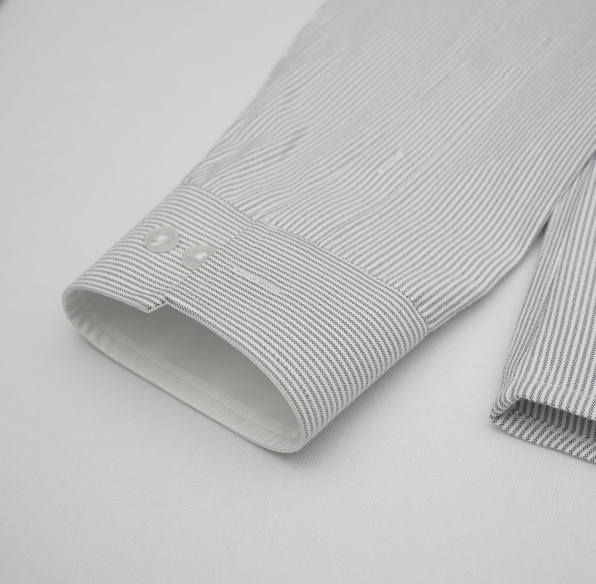Mason Striped Cotton Button-Down Oxford Shirt — view 2