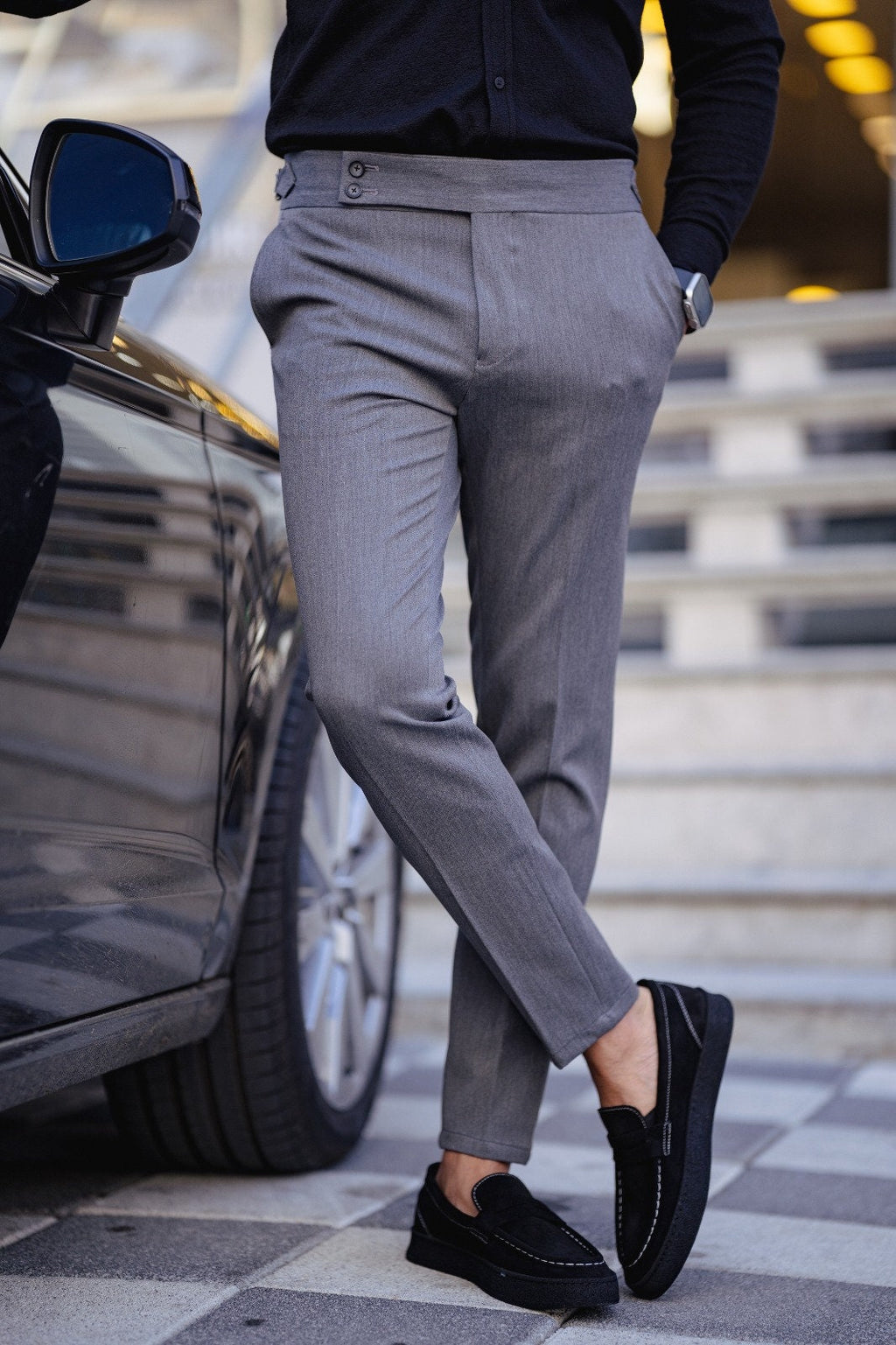 Desmond Gray Chinos — view 2