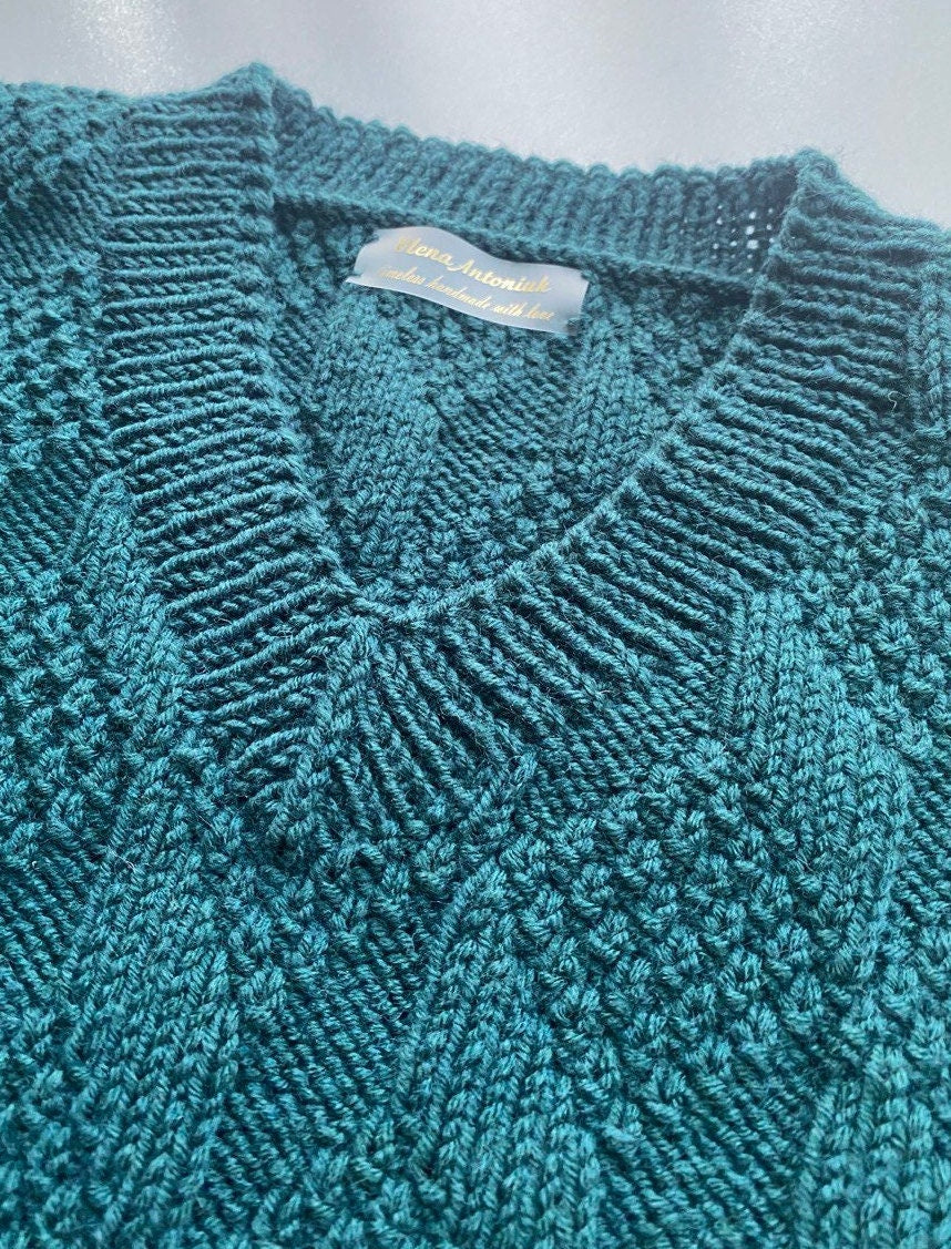 Finn Navy Wool Sweater Vest — view 3