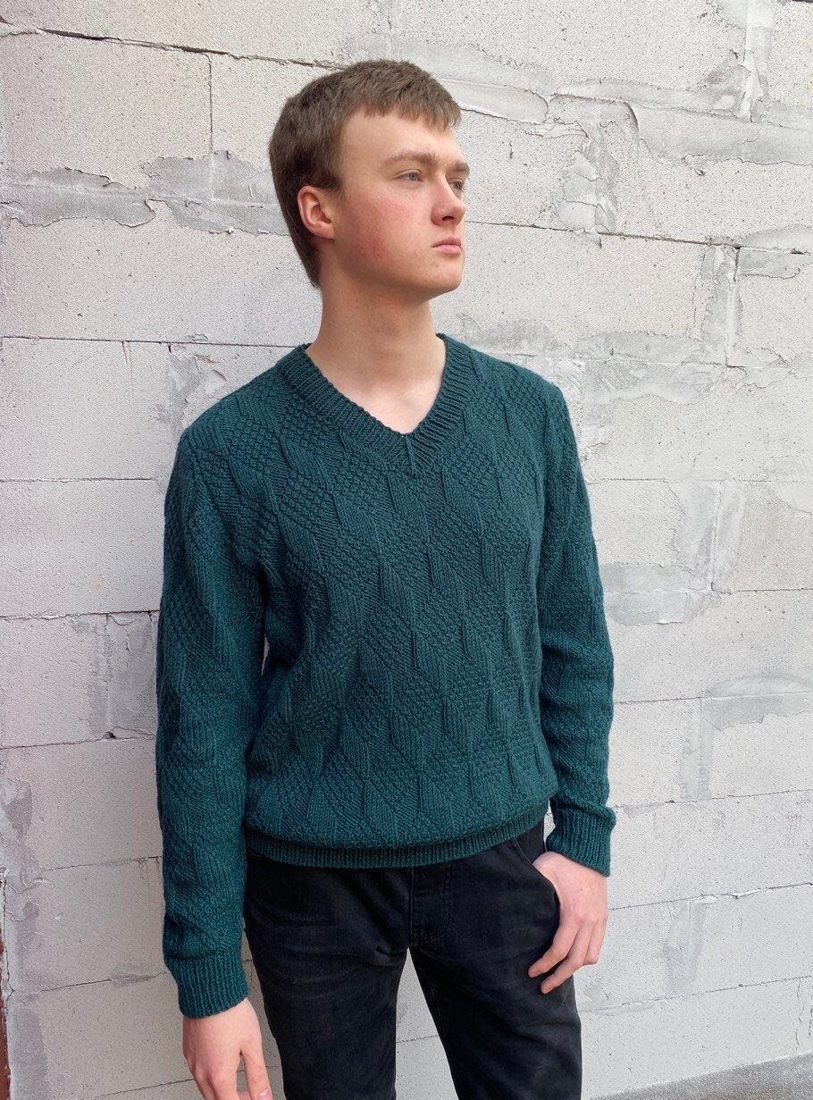 Finn Navy Wool Sweater Vest — view 5