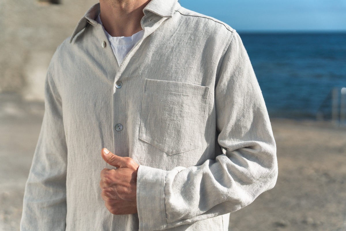 Lawson Ivory Linen Shirt — view 5