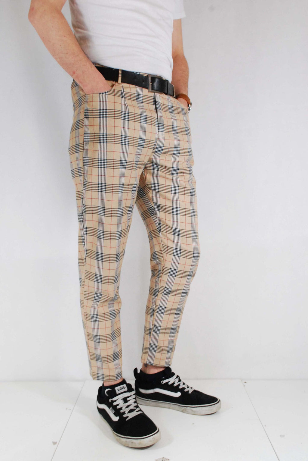 Spencer Ivory Cotton Chinos — view 4
