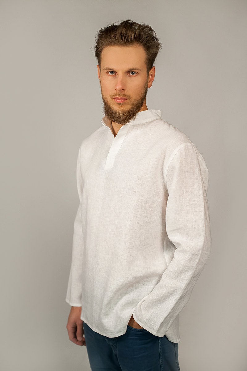 Spencer Black Linen Shirt — view 2