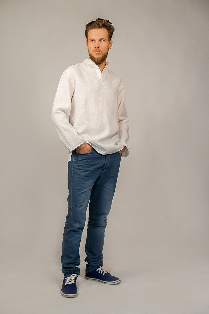 Spencer Black Linen Shirt — view 5