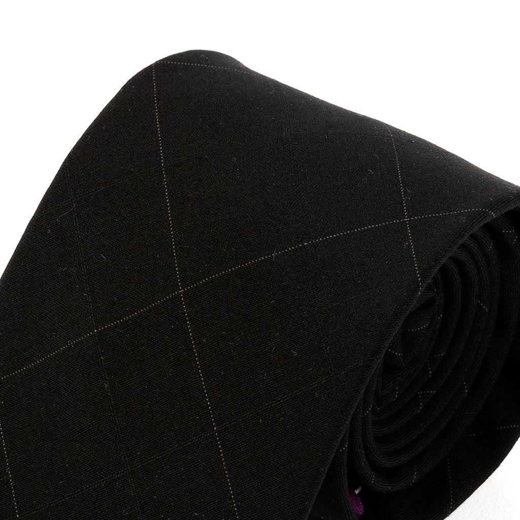 Conrad Black Wool Tie — view 2