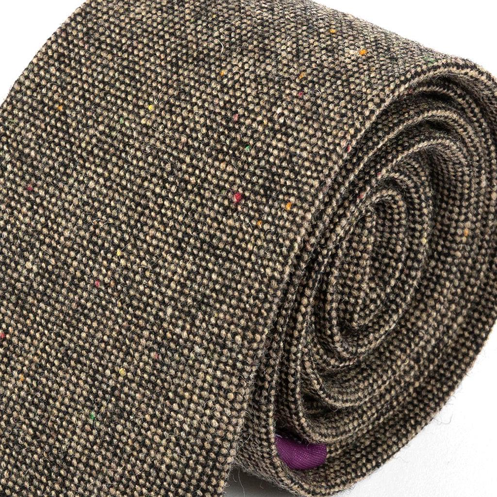 Weston Brown Wool Tie — view 2