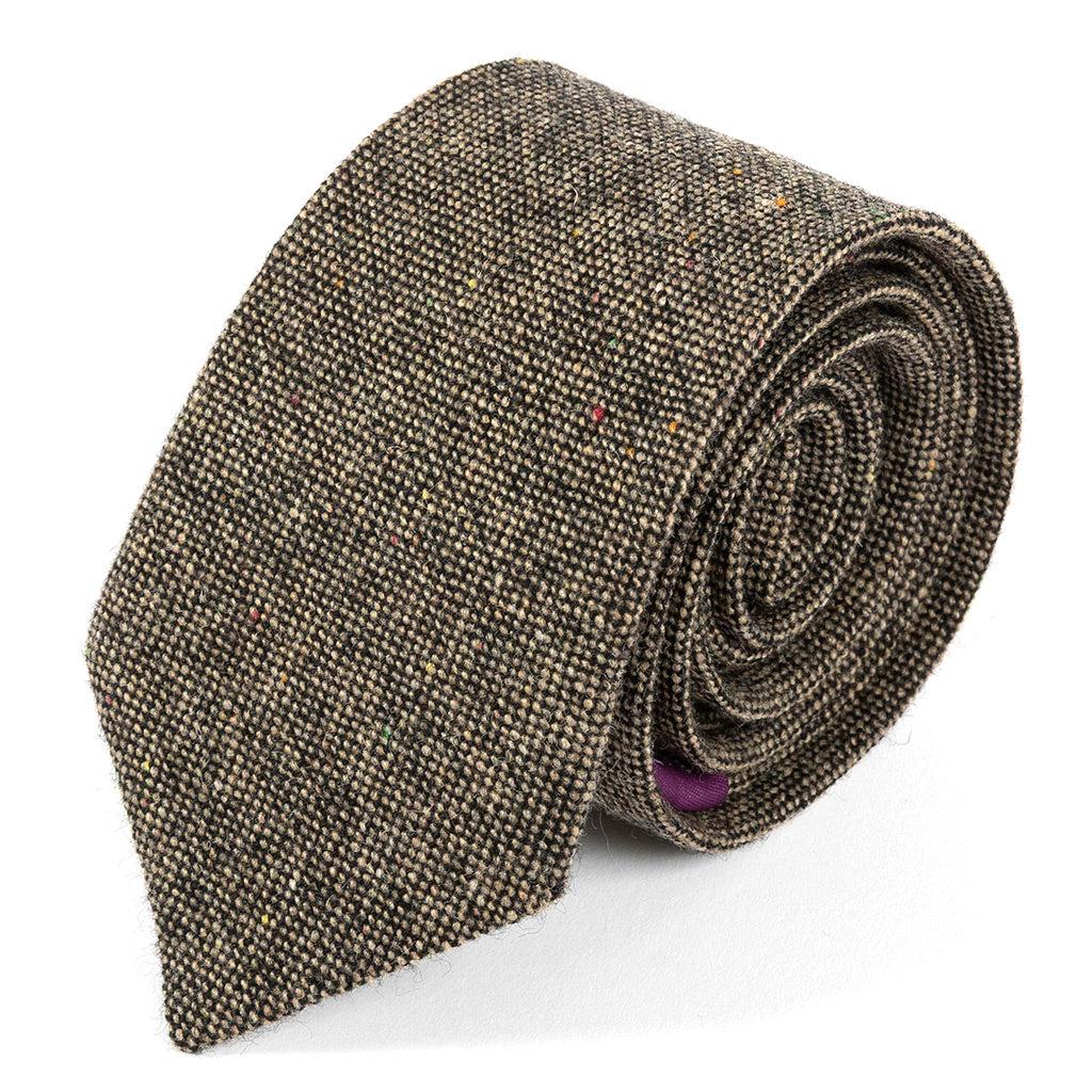 Weston Brown Wool Tie — Fifth Avenue Menswear
