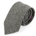 Finn Black Wool Tie — Fifth Avenue Menswear