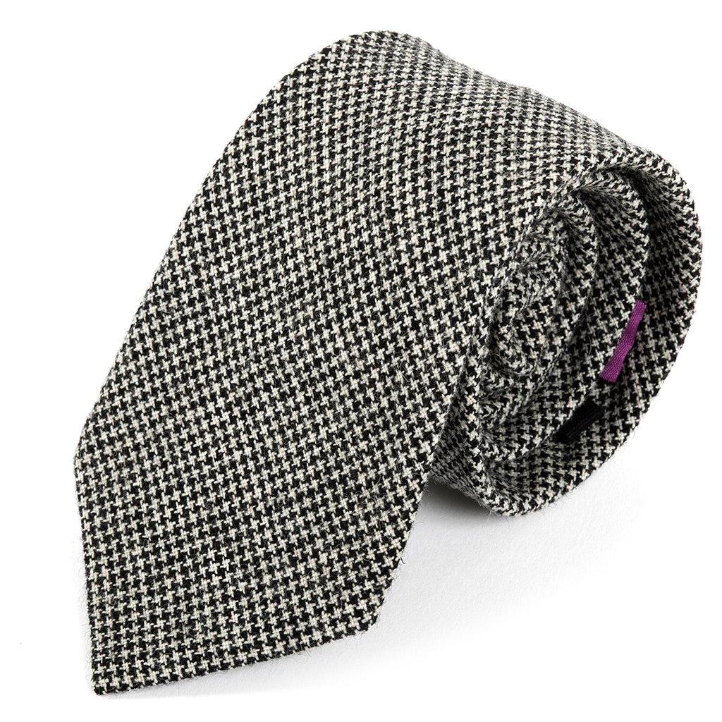 Finn Black Wool Tie — Fifth Avenue Menswear