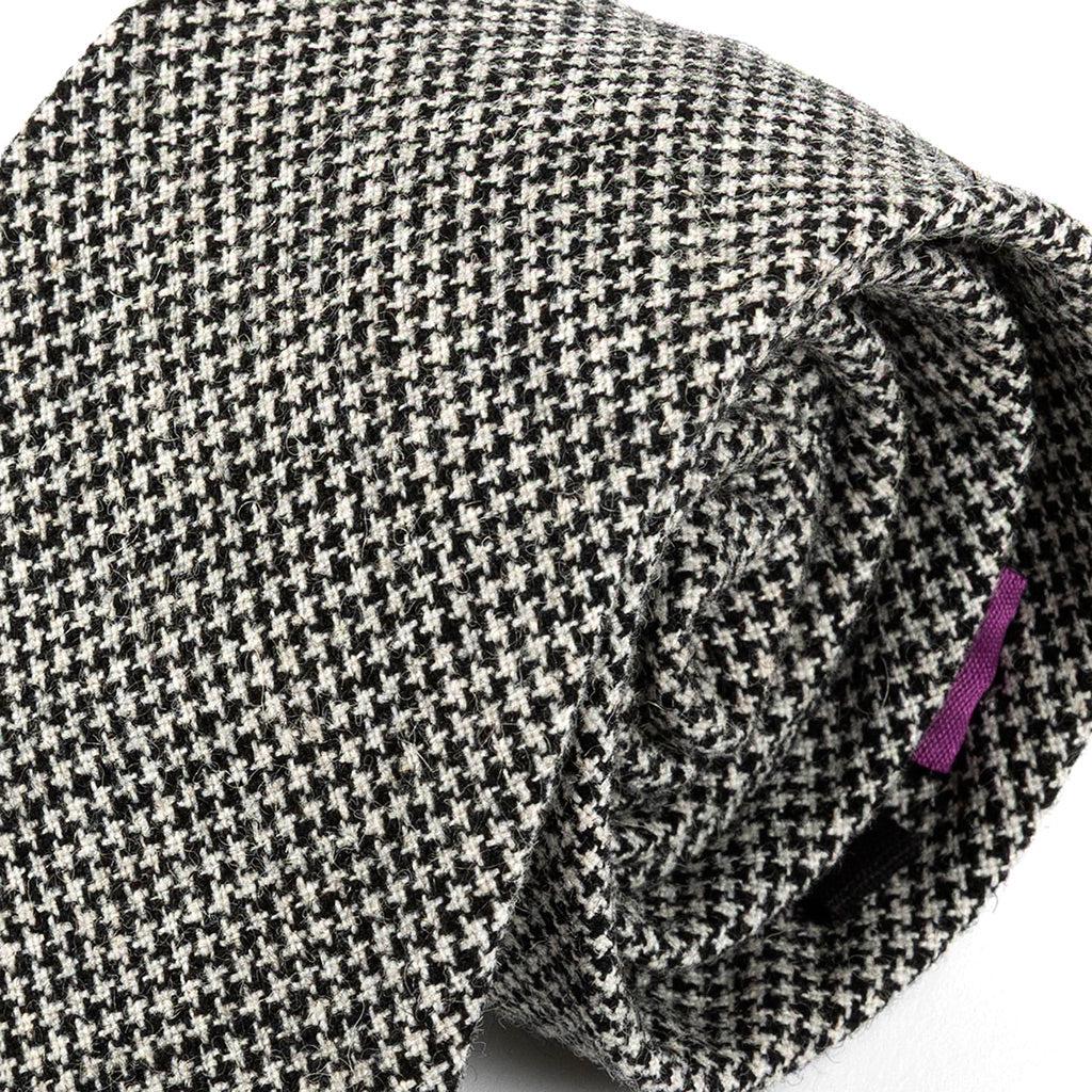 Finn Black Wool Tie — view 2
