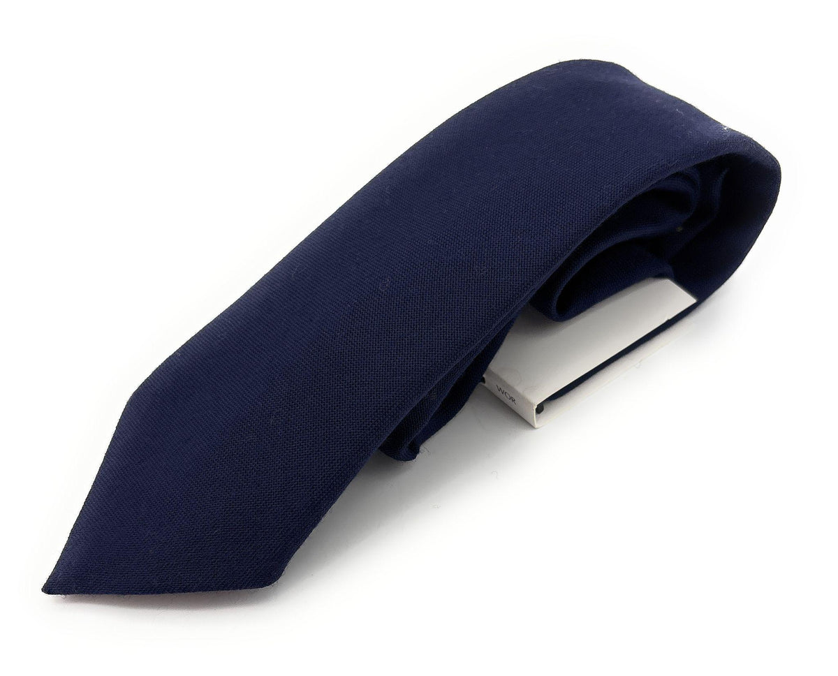 Sheldon Black Wool Tie — Fifth Avenue Menswear
