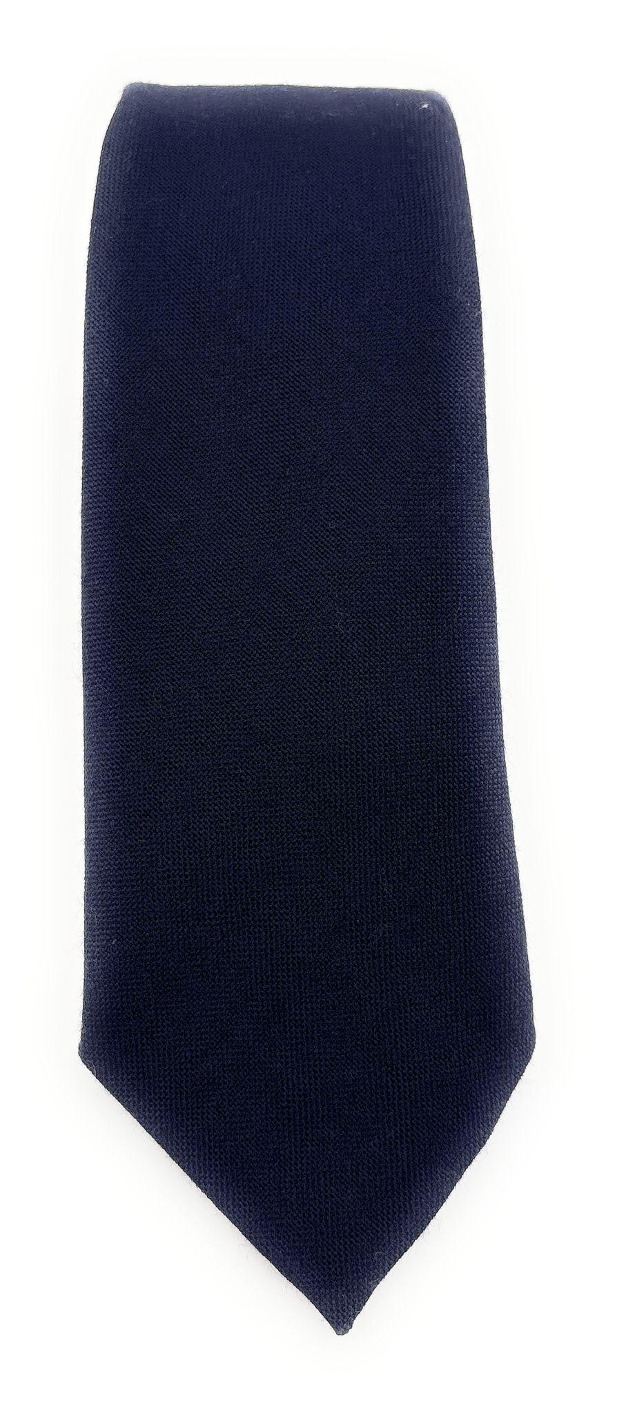 Sheldon Black Wool Tie — view 3