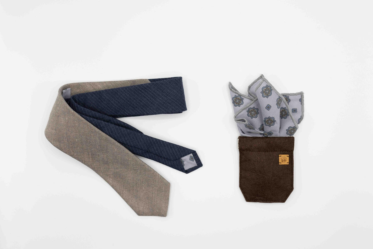 Holden Blue Wool Tie — view 4