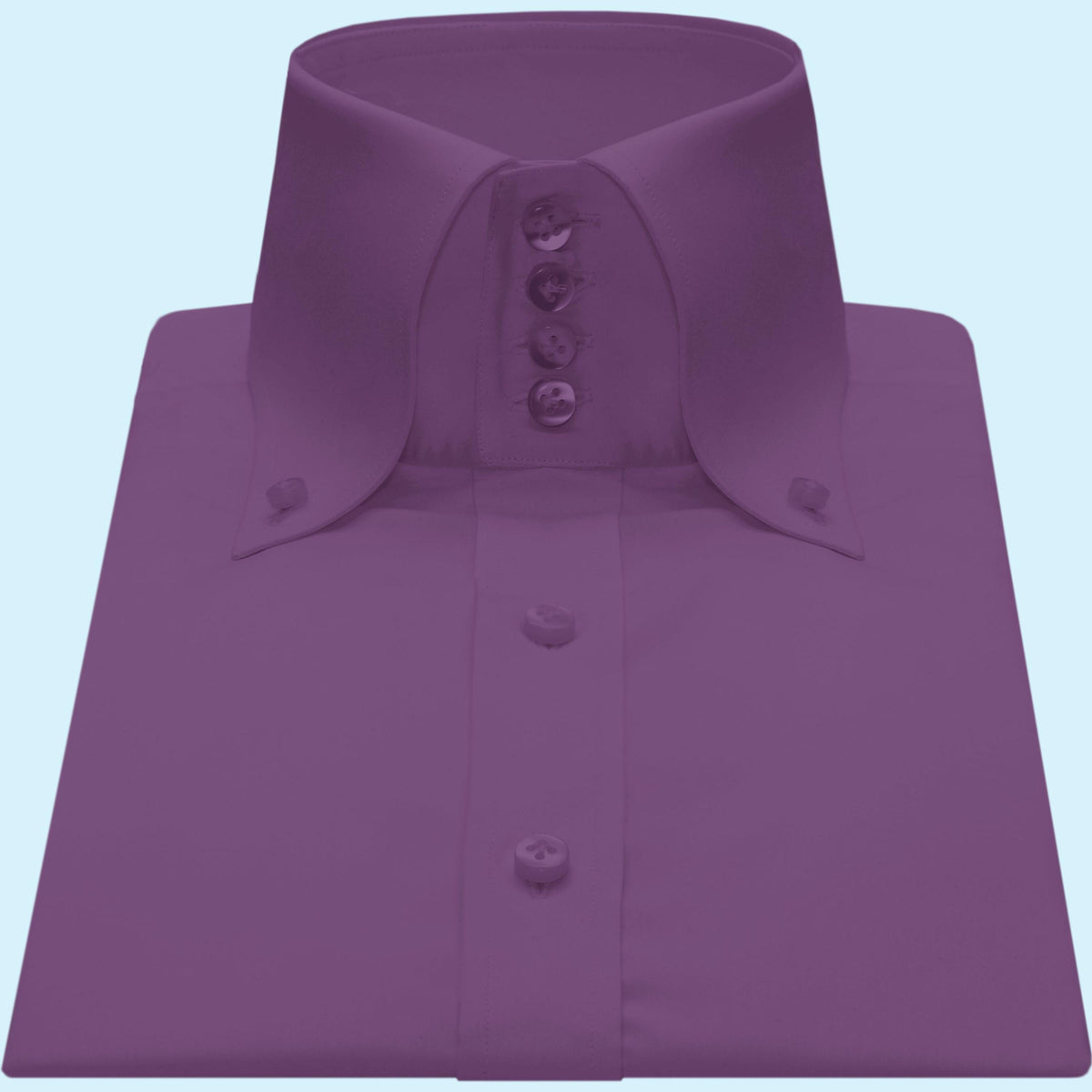 Tate White Cotton Button-Down Oxford Shirt — view 3