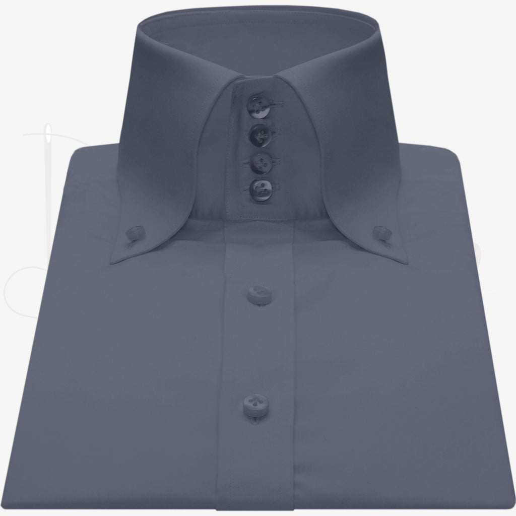 Tate White Cotton Button-Down Oxford Shirt — view 4