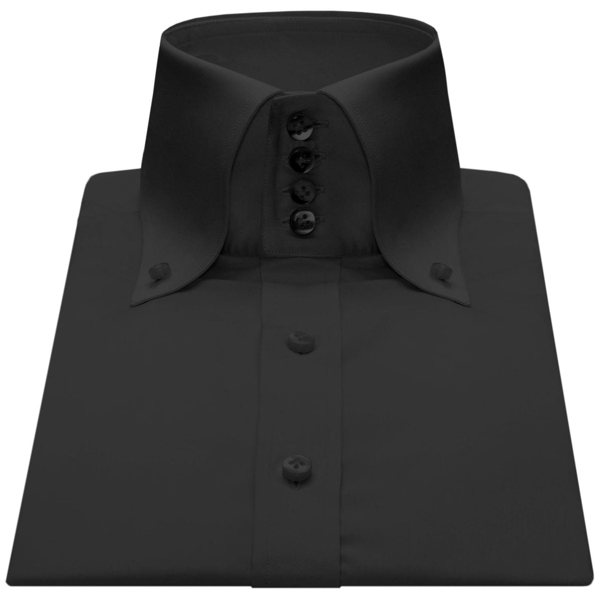 Tate White Cotton Button-Down Oxford Shirt — view 2