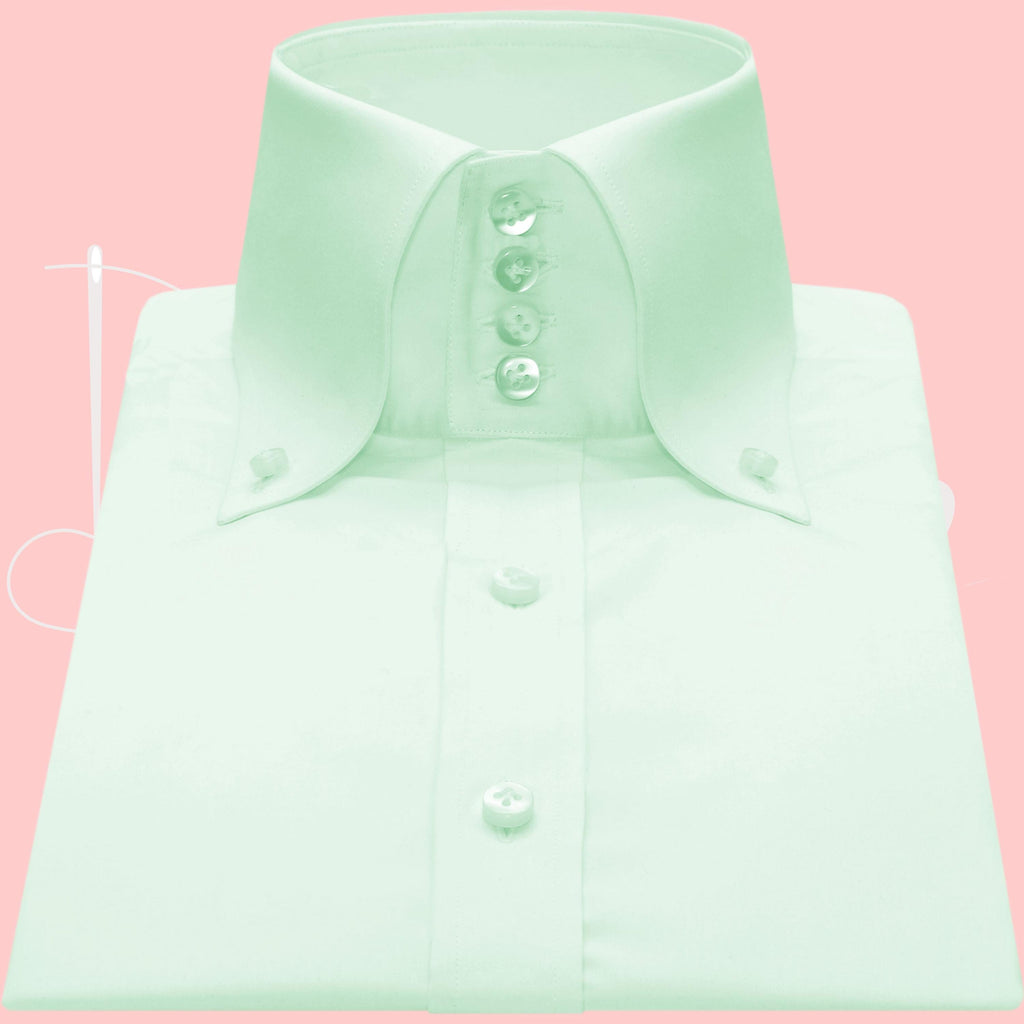 Tate White Cotton Button-Down Oxford Shirt — view 5