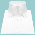 Tate White Cotton Button-Down Oxford Shirt — Fifth Avenue Menswear
