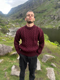 Forrest Burgundy Wool Sweater — Fifth Avenue Menswear