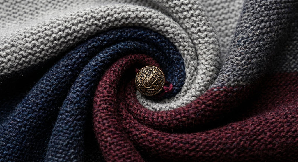Merritt Burgundy Knit Cardigan — view 5