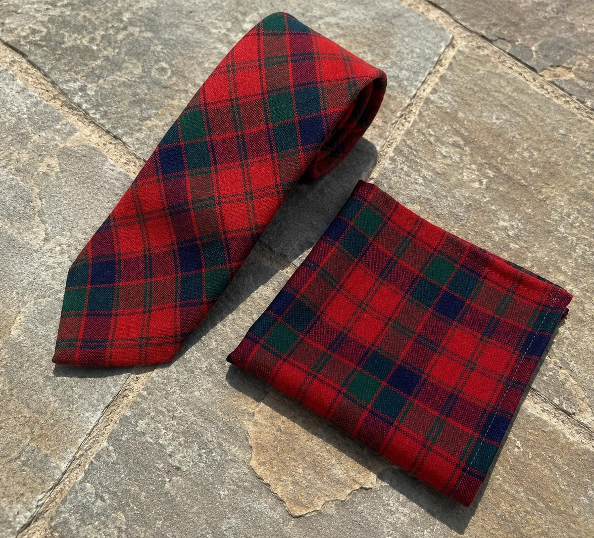 Boone Red Wool Pocket Square — Fifth Avenue Menswear