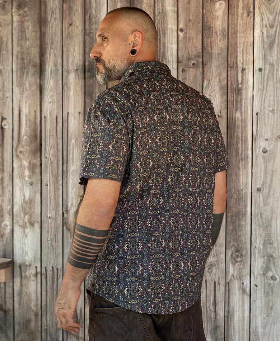 Barrett Black Cotton Button-Down Oxford Shirt — view 2