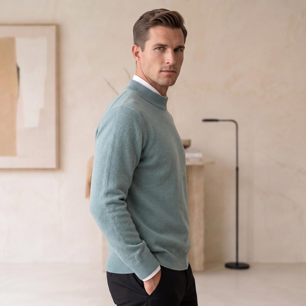Tucker Olive Wool Sweater — Fifth Avenue Menswear