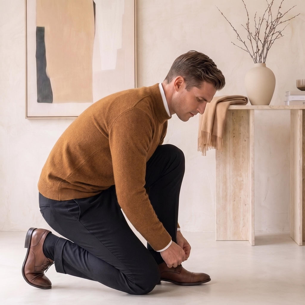 Tucker Olive Wool Sweater — view 5