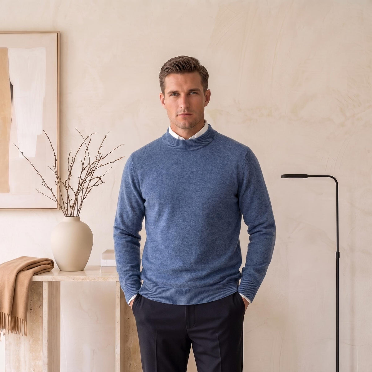 Tucker Olive Wool Sweater — view 4