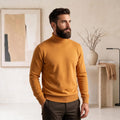 Dean Orange Wool Turtleneck Sweater — Fifth Avenue Menswear