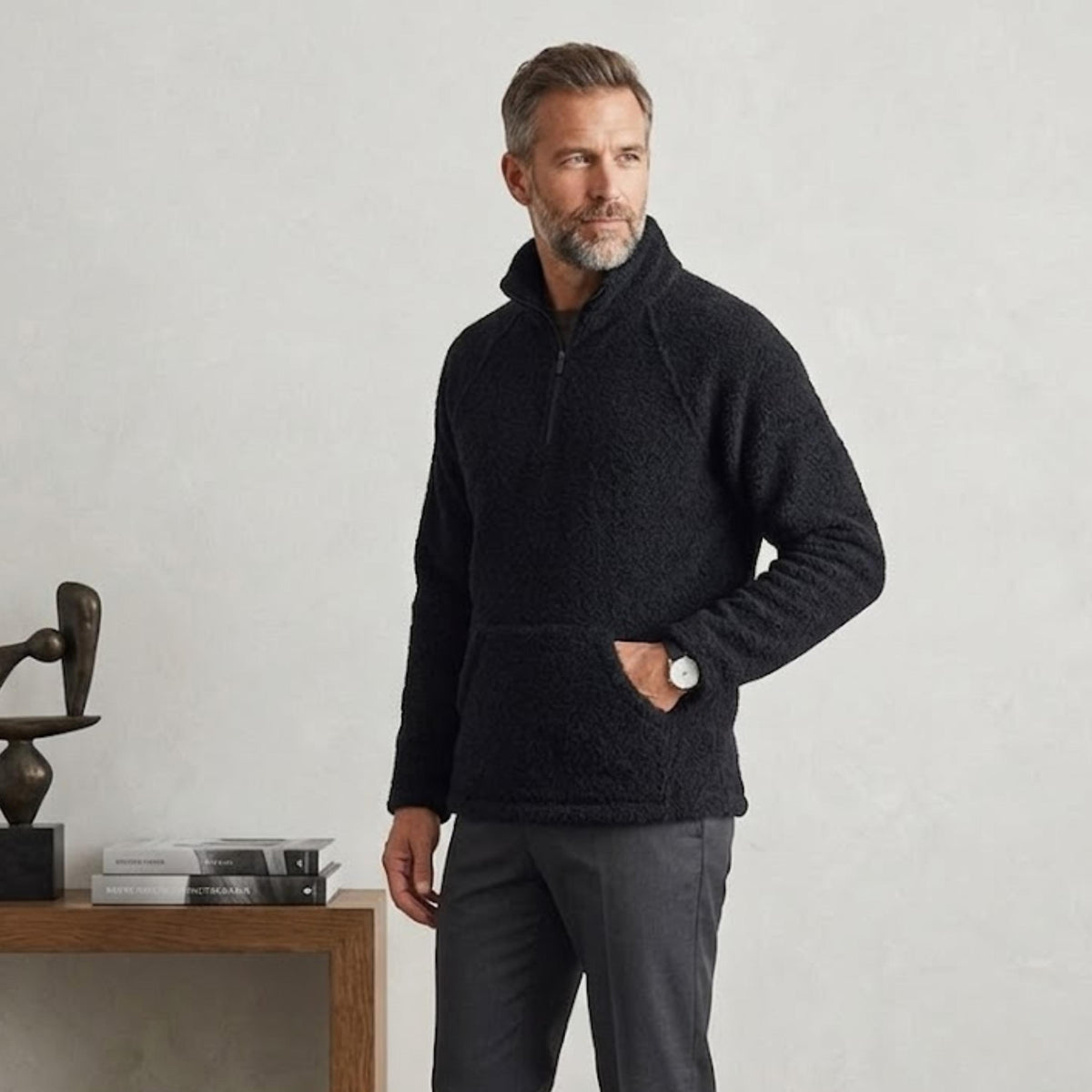 Kendall Black Wool Sweater — view 4