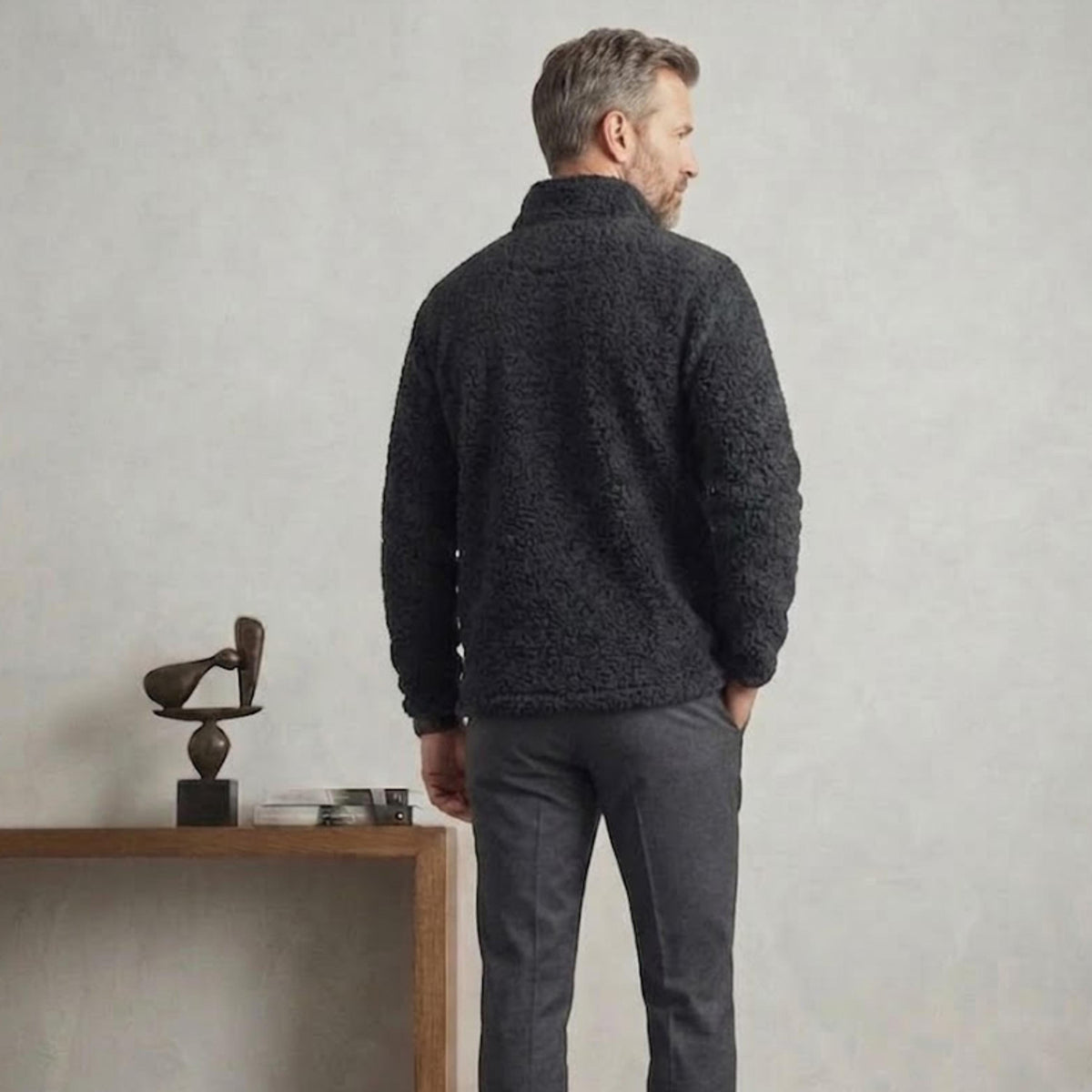 Kendall Black Wool Sweater — view 6