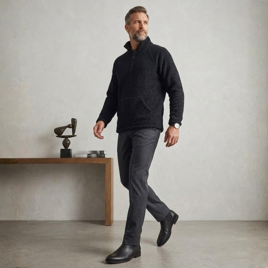 Kendall Black Wool Sweater — view 5