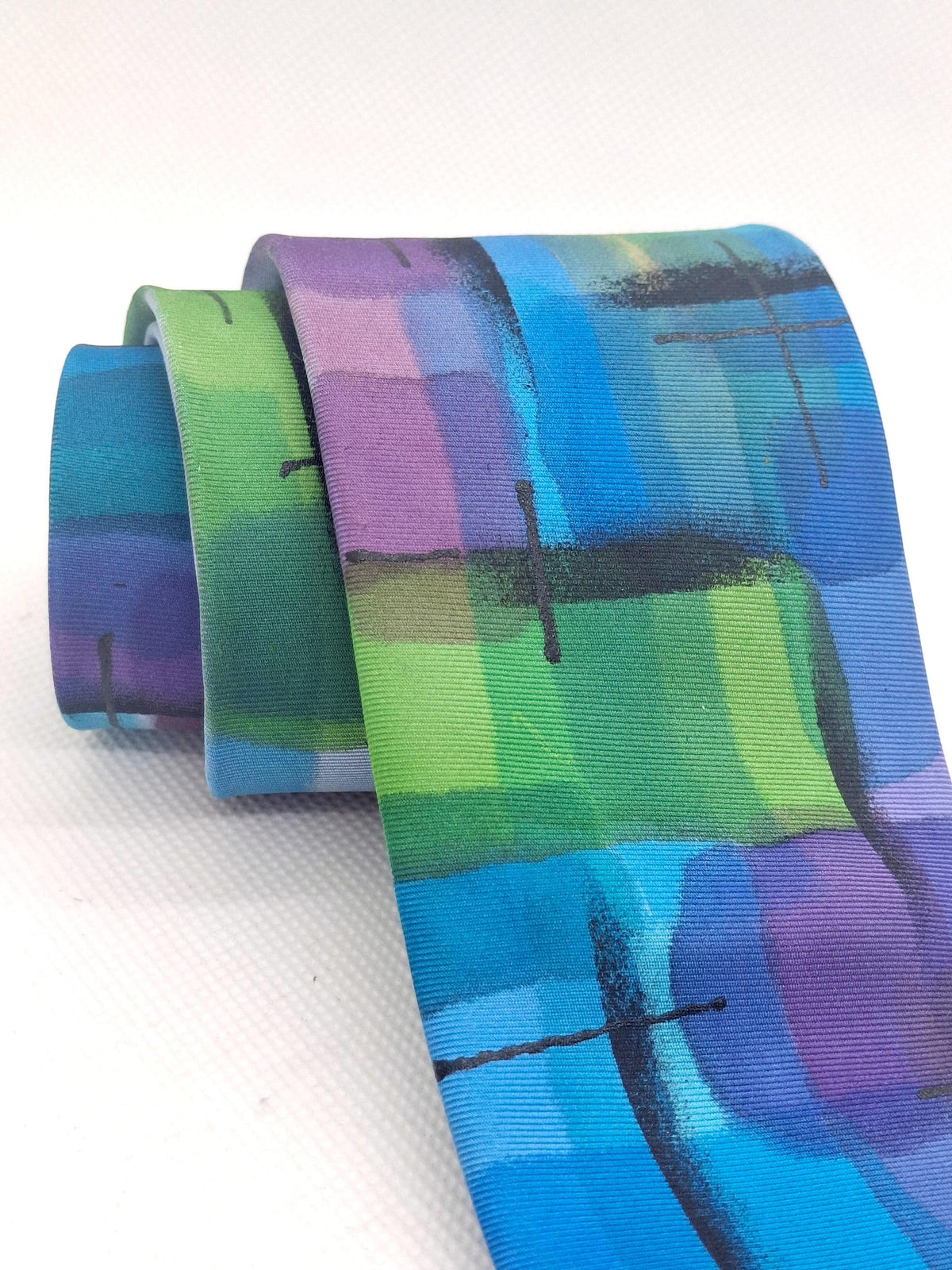 Parker Blue Silk Tie — view 3