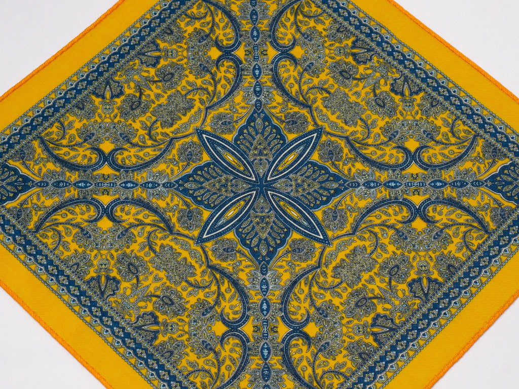 Jameson Paisley Wool Pocket Square — view 5
