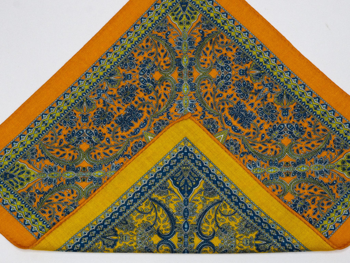 Jameson Paisley Wool Pocket Square — view 2
